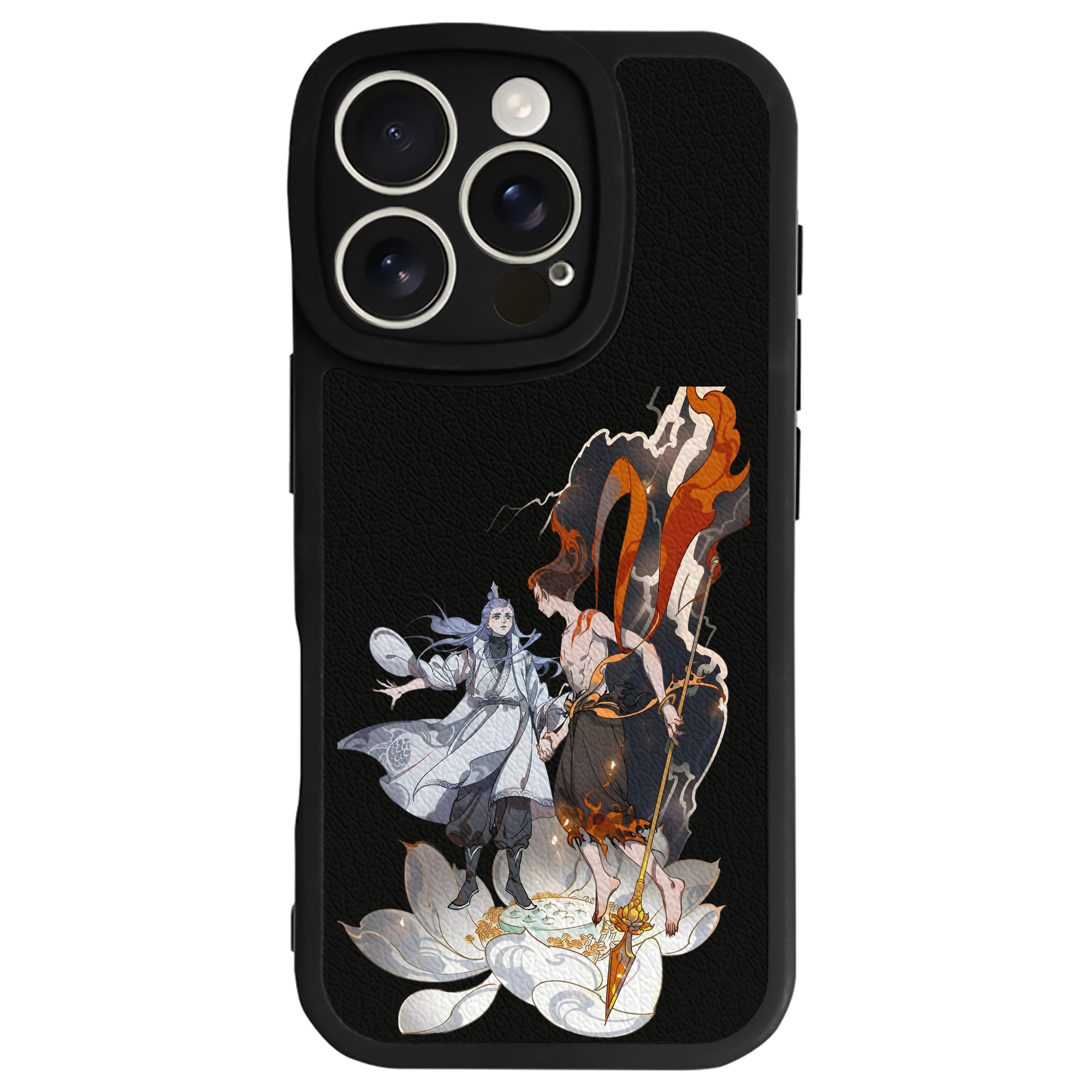 （画像用） Ne Zha 2 ナタ 魔童の大暴れ 【iPhone 16シリーズ対応】シリコンスマホケース（レザー調） 材質：シリコン